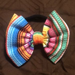 Little Lopers Fiesta Skinny bow on Black Nylon